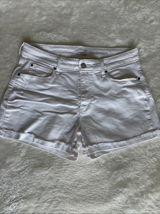 Signature by Levi Strauss Pants - Signature by Levi Strauss High Rise Distressed Denim Shorts | Size 12 W31
